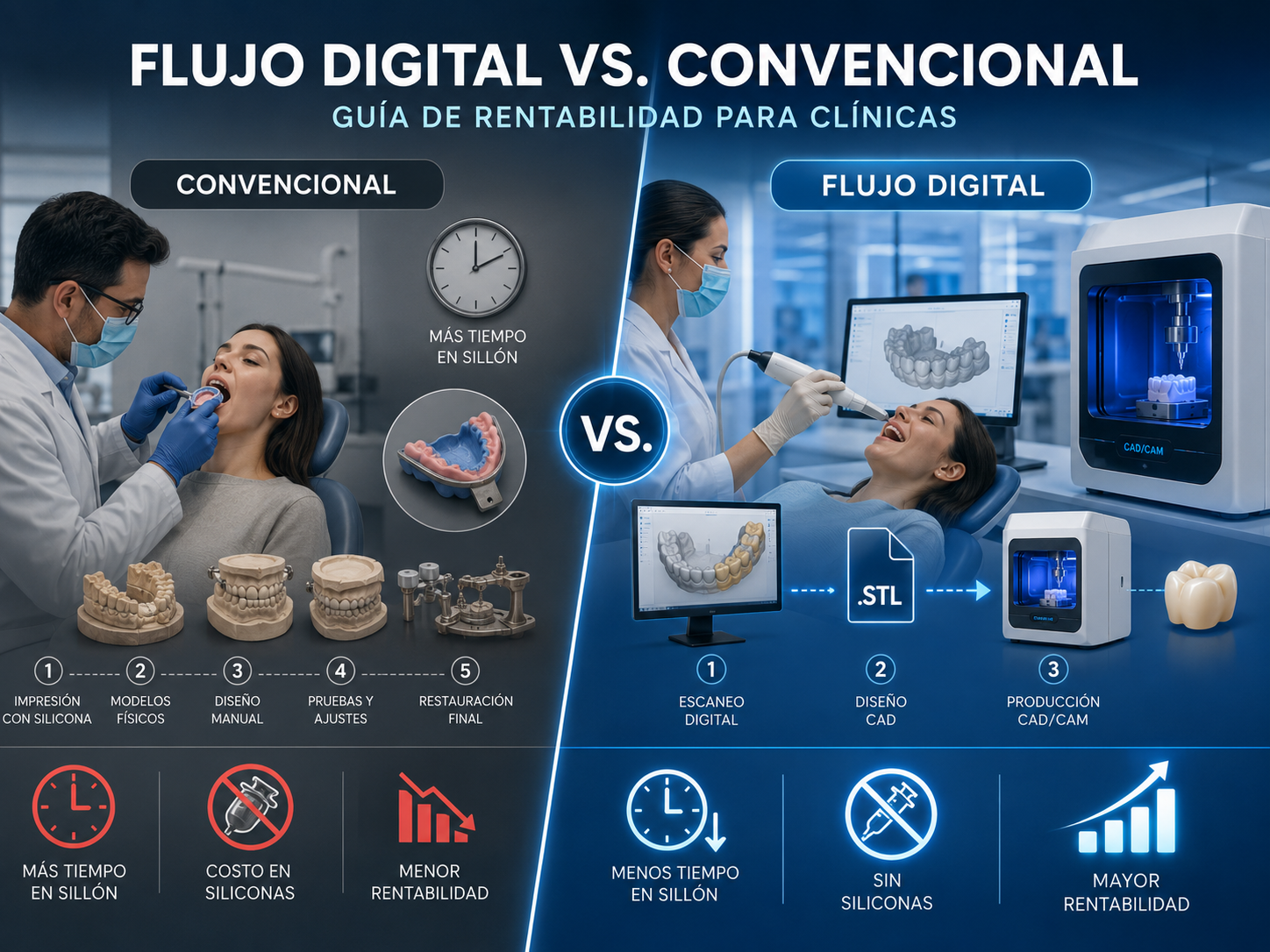 Flujo digital y rentabilidad en clínica dental
