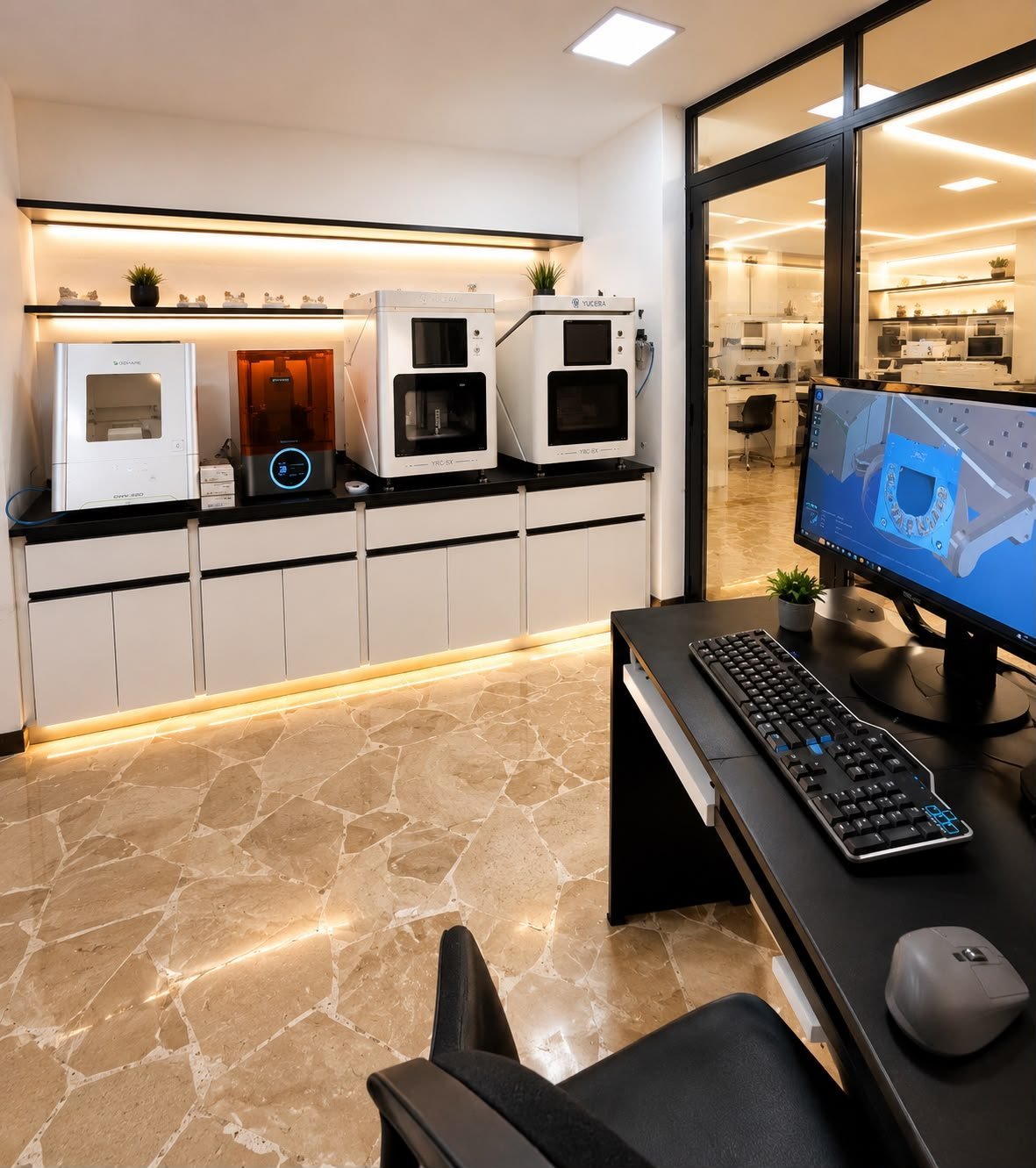 Instalaciones del laboratorio dental CAD CAM Sonrisas 3D en Guayaquil