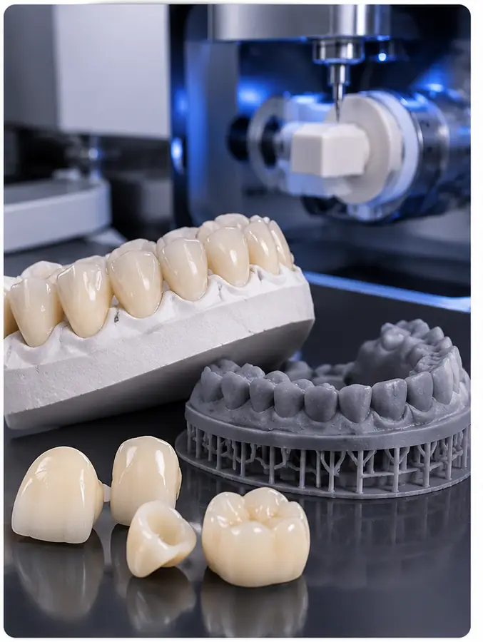 Impresión 3D de modelos provisionales en resina para casos dentales urgentes