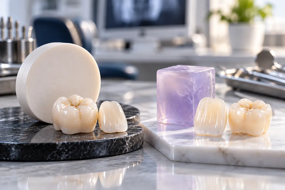 Coronas de zirconio monolítico y disilicato de litio emax
